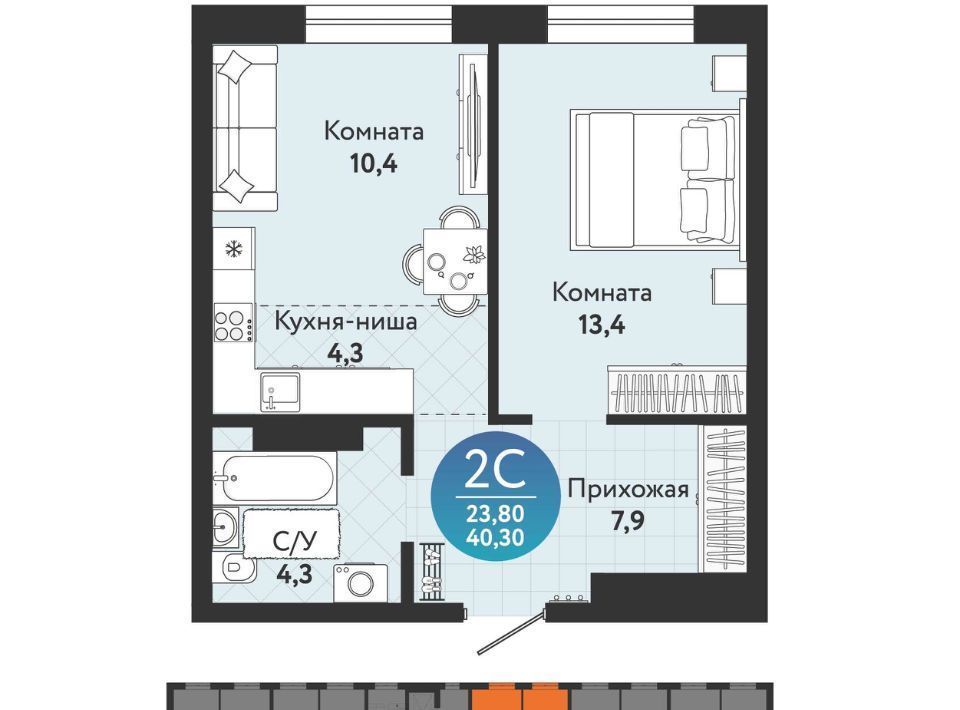 квартира г Новосибирск Студенческая Южно-Чемской жилмассив фото 1