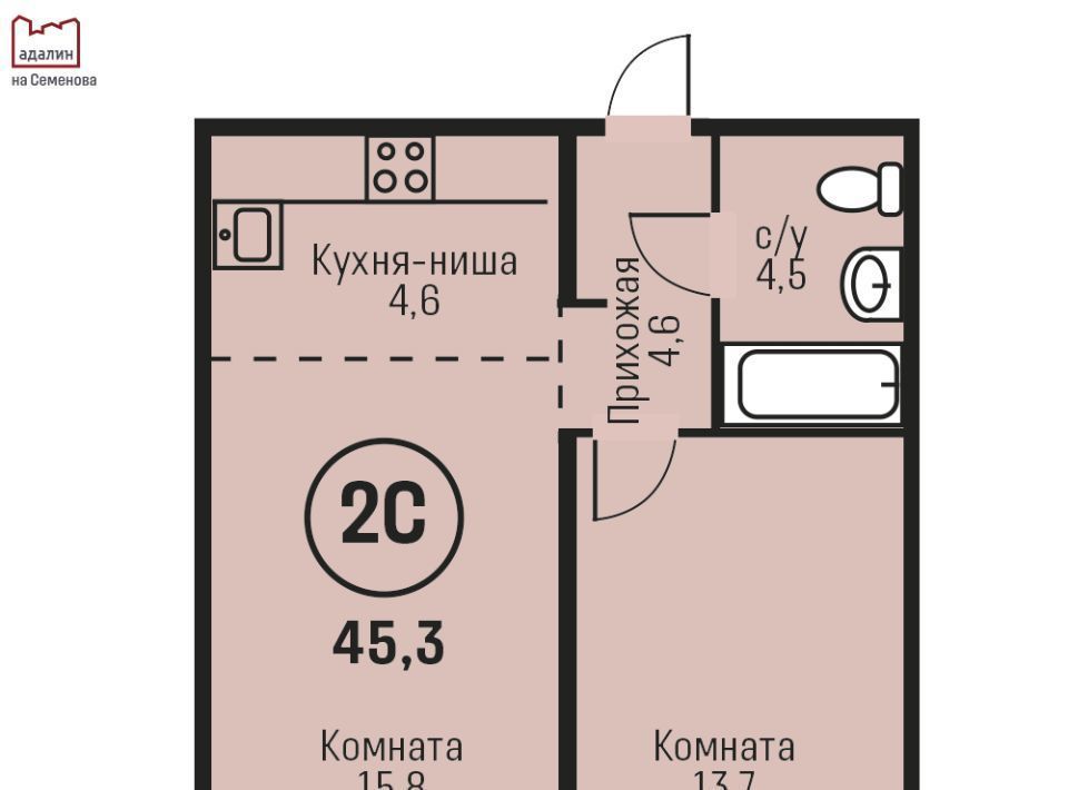 квартира г Барнаул р-н Индустриальный ул им В.Т.Христенко 2/2 фото 1