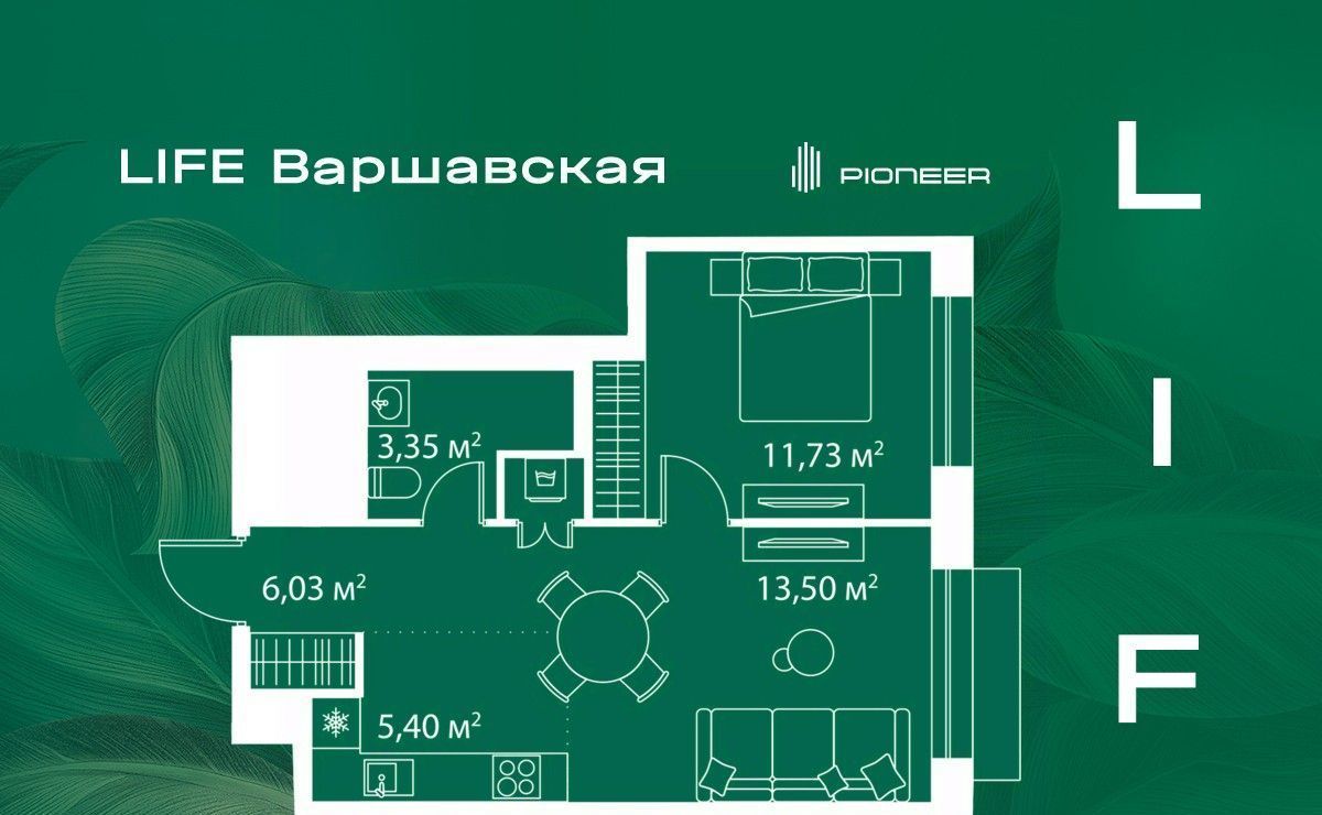 квартира г Москва метро Варшавская пер 2-й Котляковский 1с/4 фото 1