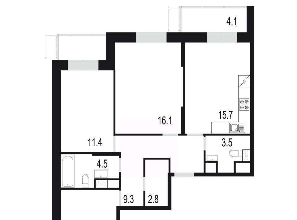 квартира г Одинцово ЖК «Союзный» Одинцово фото 1