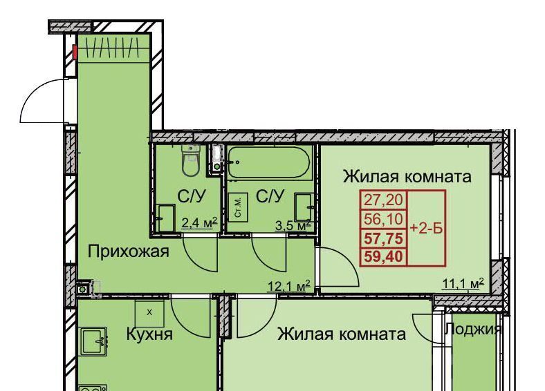 квартира г Нижний Новгород Молитовка Заречная ул Арктическая 17а фото 1