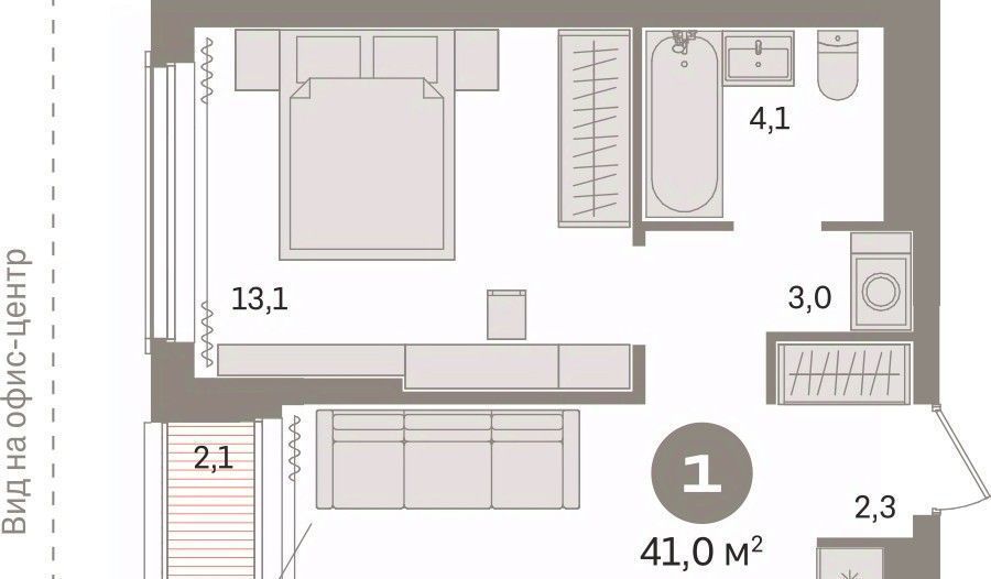 квартира г Тюмень р-н Калининский ул Тимирязева 8к/1 фото 1