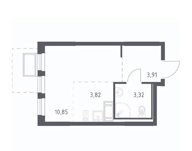 квартира г Видное ЖК Горки Парк к 4. 1, Зябликово фото 1