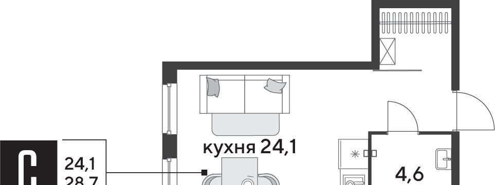 квартира г Краснодар р-н Прикубанский ЖК «Парк Победы» фото 2