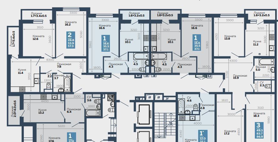 квартира г Краснодар р-н Прикубанский ул Героев-Разведчиков 11/3 фото 2