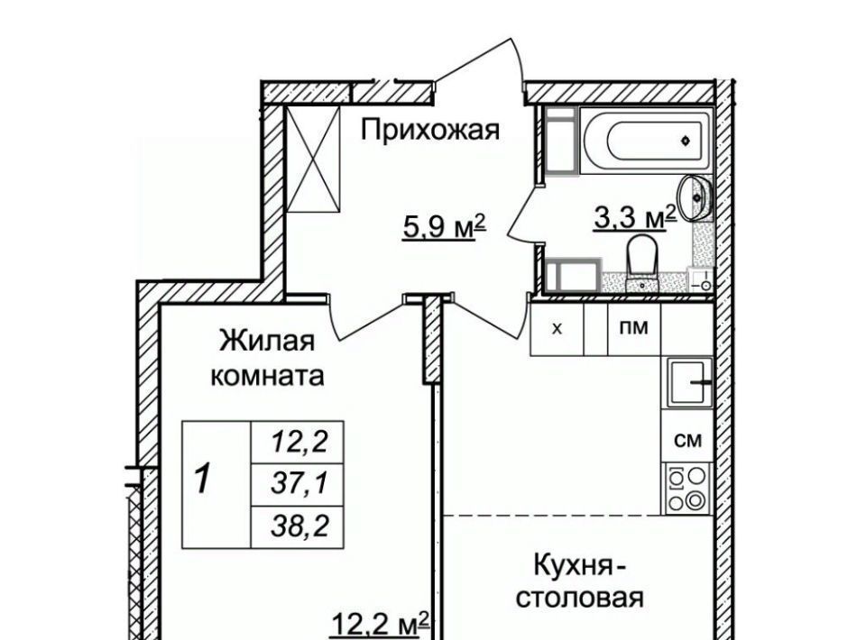 квартира г Нижний Новгород Горьковская ЖК «Новая Кузнечиха» 9 фото 1