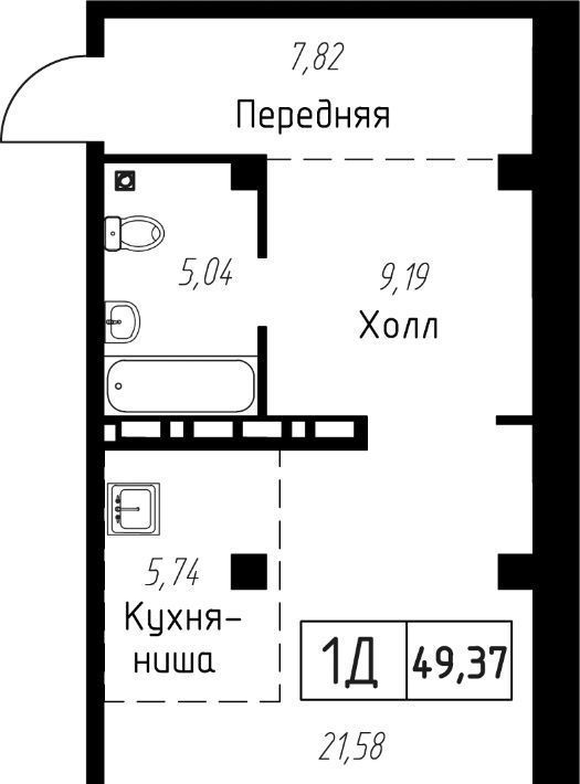 квартира г Владивосток р-н Советский Чайка ЖК «Чайка» фото 1