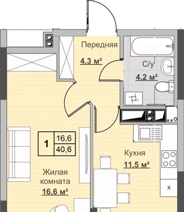 квартира г Ижевск р-н Первомайский ул Ухтомского фото 1