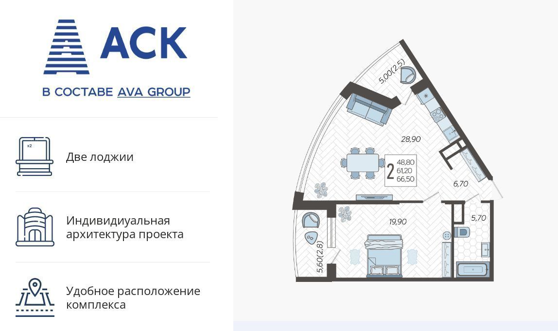 квартира г Краснодар р-н Прикубанский ул Садовое кольцо ЖК «Зеленодар» фото 1