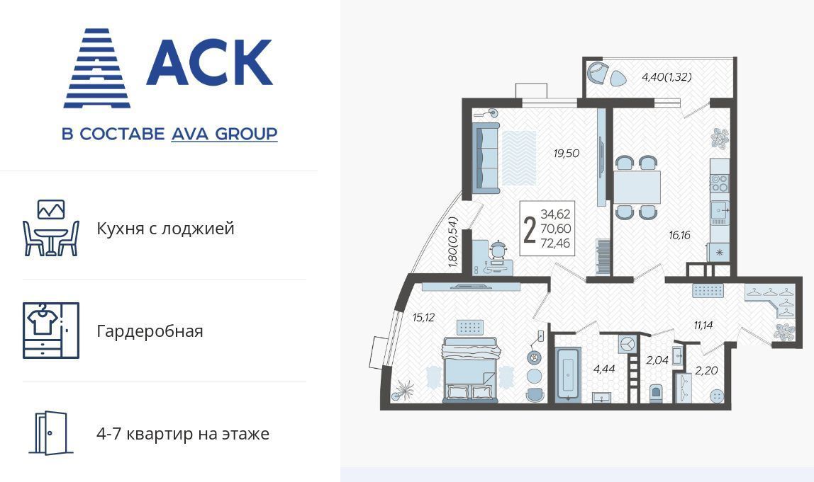 квартира г Краснодар р-н Карасунский ул Уральская 100/8 фото 1