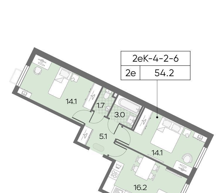 квартира г Москва метро Солнцево ЖК Лучи-2 фото 1