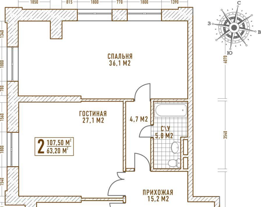 квартира г Москва метро Сокольники ул Матросская Тишина 12 фото 1