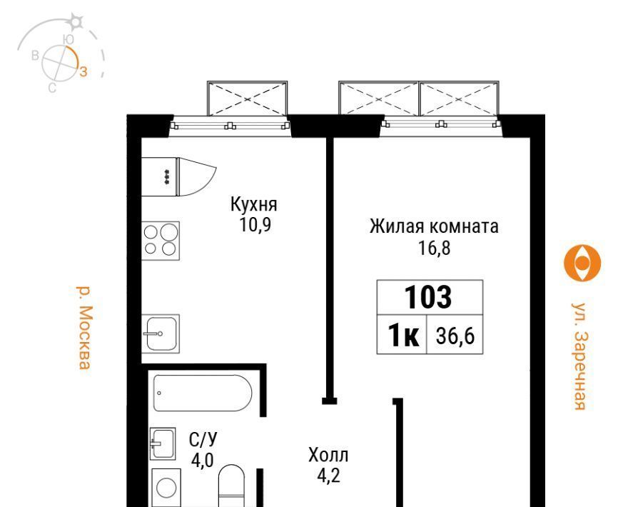 квартира г Москва метро Фили ул Большая Филёвская 3к/4 фото 1