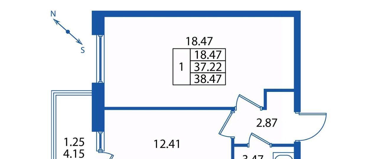 квартира г Санкт-Петербург метро Комендантский Проспект пр-кт Авиаконструкторов 61 фото 1