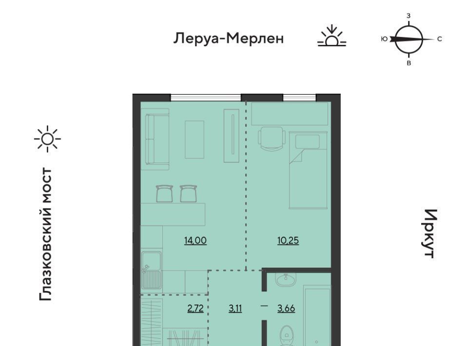 квартира г Иркутск р-н Свердловский ул Набережная Иркута 23 Затон кв-л фото 1