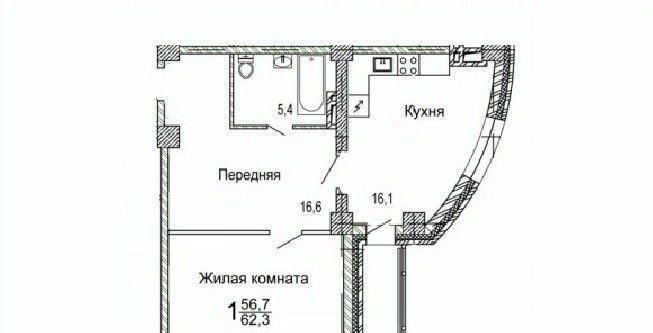 квартира г Владивосток п Трудовое ул Мандельштама 7к/1 фото 1