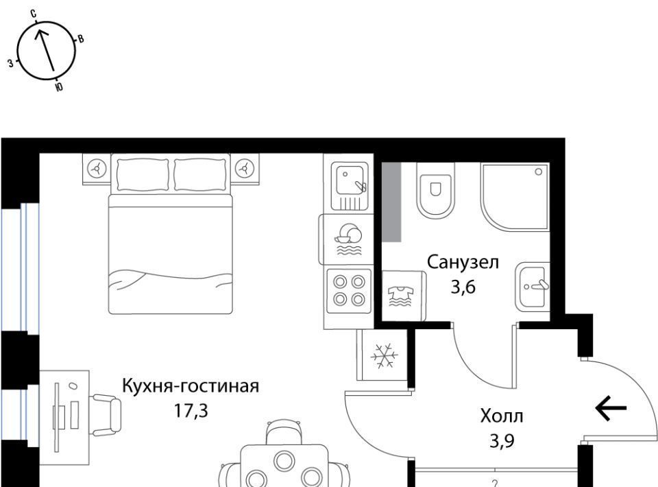 квартира р-н Ломоносовский д Ольгино Низинское с/пос, Проспект Ветеранов фото 1