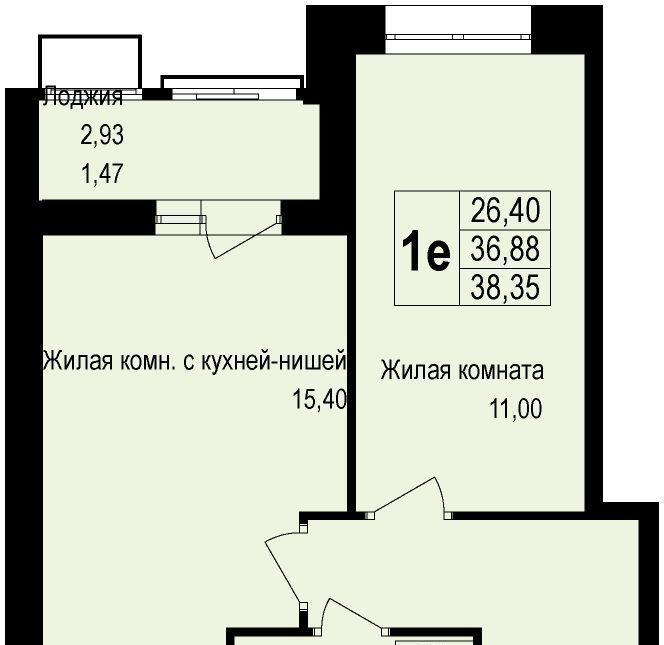 квартира г Подольск д Борисовка ул Рахманинова 13 Щербинка фото 1