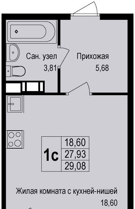 квартира г Подольск д Борисовка ул Рахманинова 13 Щербинка фото 1