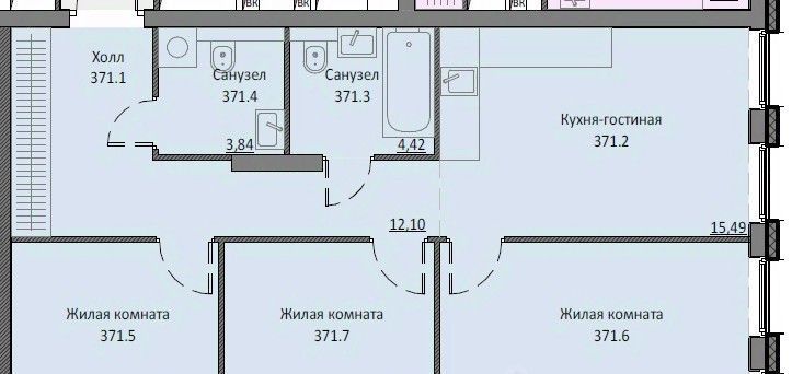 квартира г Москва метро Тульская ул Автозаводская 24к/1 фото 1