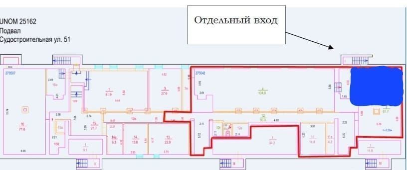 торговое помещение г Москва ЮАО район Нагатинский затон ул Судостроительная 51 фото 3