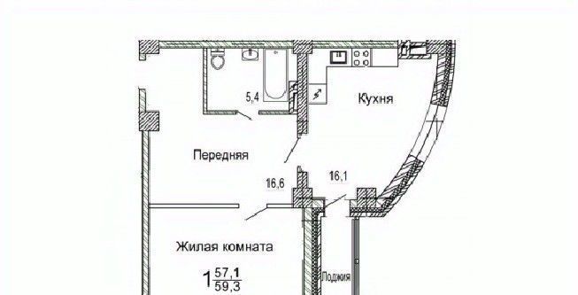 квартира г Владивосток п Трудовое ул Мандельштама 7к/1 фото 1