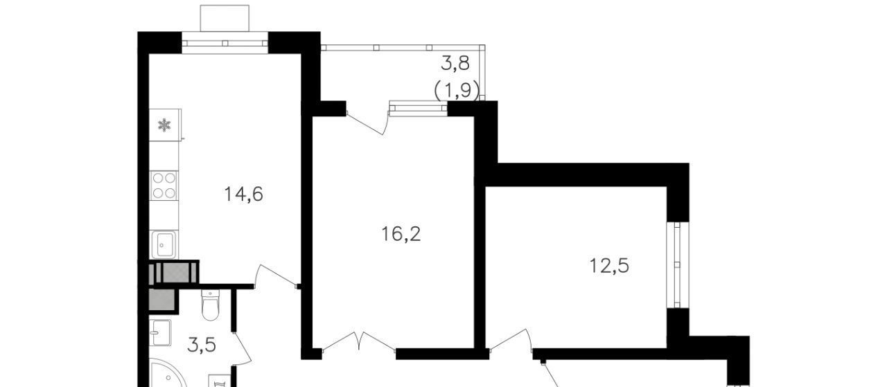 квартира г Москва ул Берзарина 4/2 поле, 32к, Октябрьское фото 1