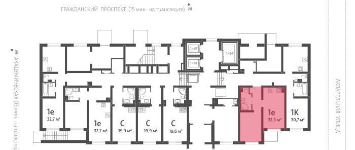 квартира г Санкт-Петербург метро Академическая ЖК «Ручьи» фото 2