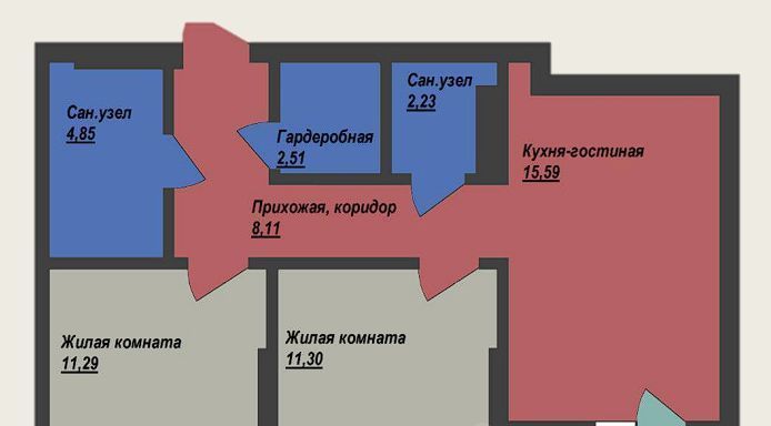 квартира г Ханты-Мансийск ул Объездная 57 фото 1