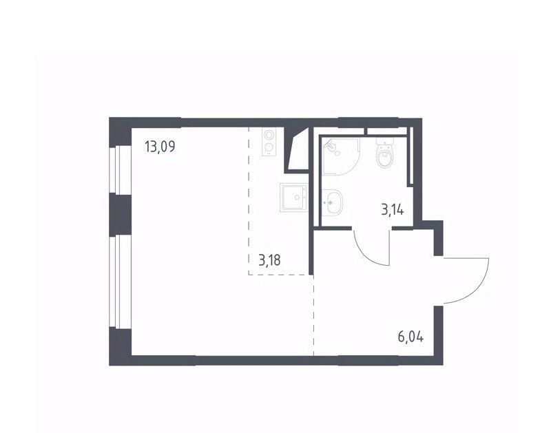 квартира г Москва п Кокошкино д Санино ЖК Новое Внуково метро Рассказовка к 21 фото 1