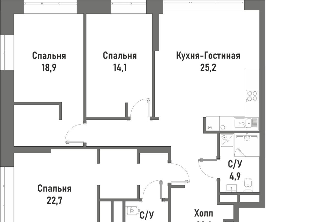 квартира г Москва метро Сокольники ул Матросская Тишина 10 фото 1