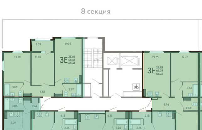 квартира г Курск р-н Сеймский ул Энгельса 115/3 фото 2