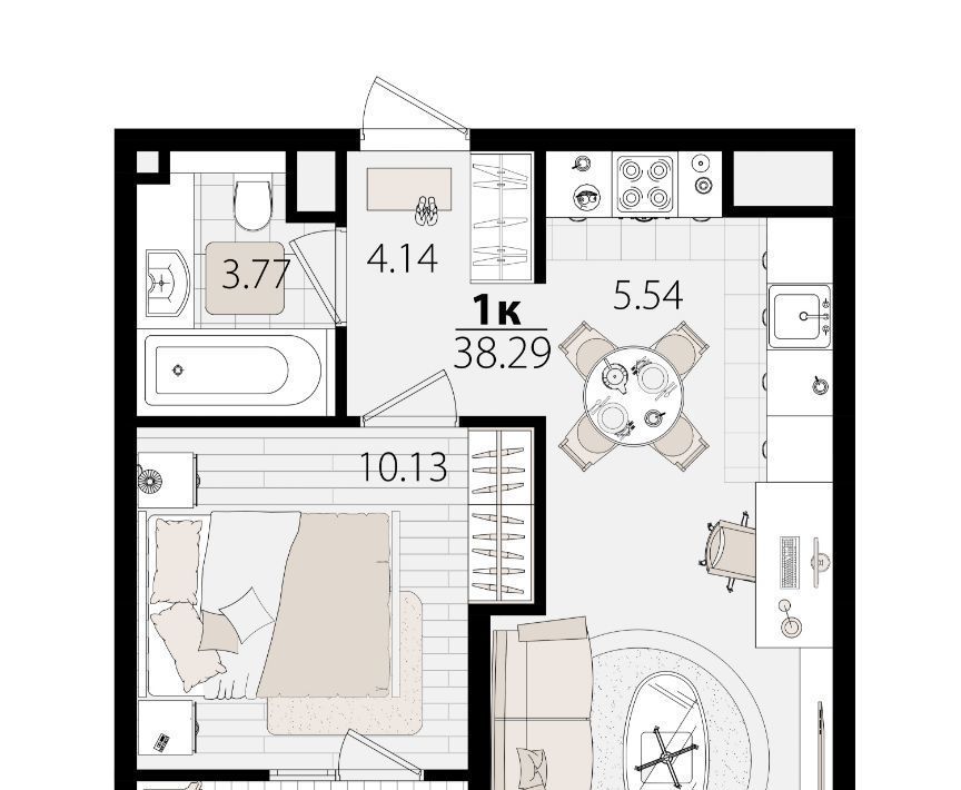 квартира г Краснодар р-н Карасунский ул Сормовская 1/3 фото 1