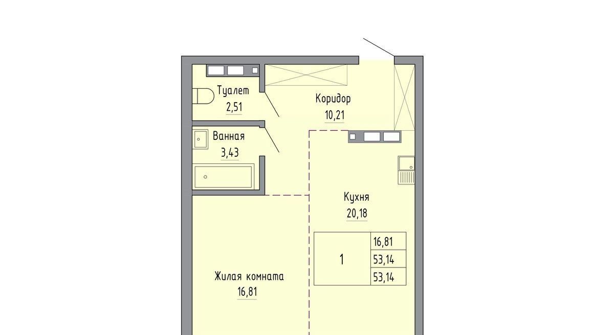 квартира г Хабаровск р-н Индустриальный ул Шеронова 20 фото 1