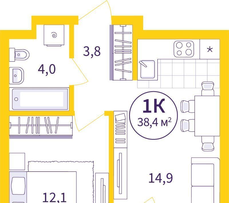 квартира г Екатеринбург Ботаническая Уктус ЖК Астон Сезоны жилрайон фото 1