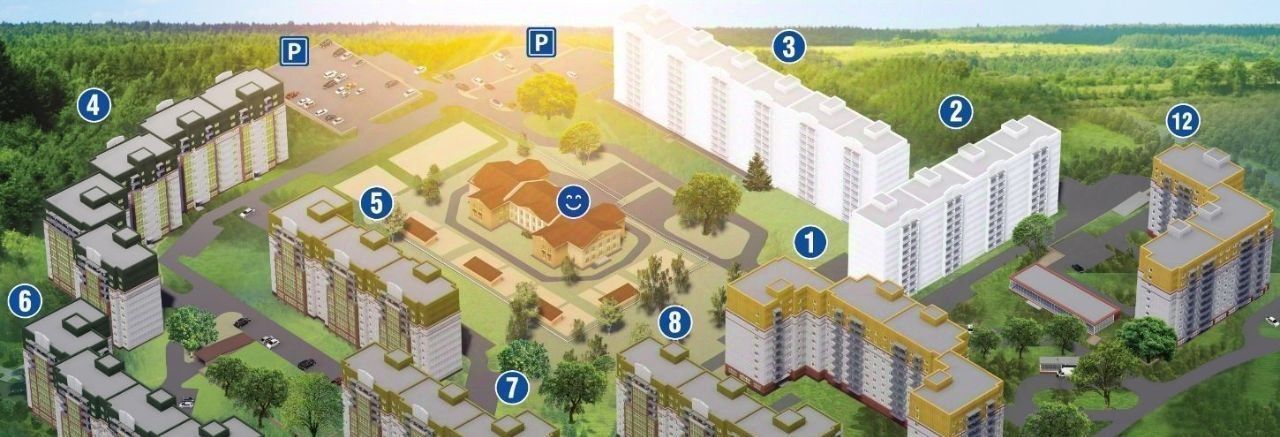 квартира г Смоленск п Загорье р-н Ленинский ЖК «Загорье» фото 15
