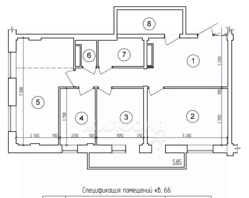 квартира р-н Брянский ст Чернец мкр Сосновый бор 6 Стекляннорадицкое с/пос фото 12