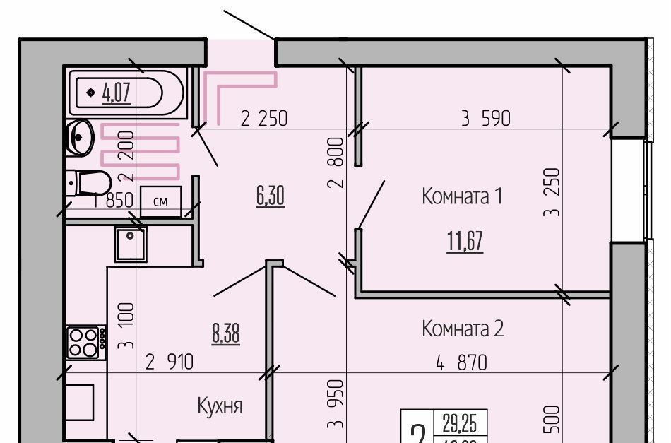 квартира р-н Рыбновский г Рыбное ЖК «Аист» фото 2