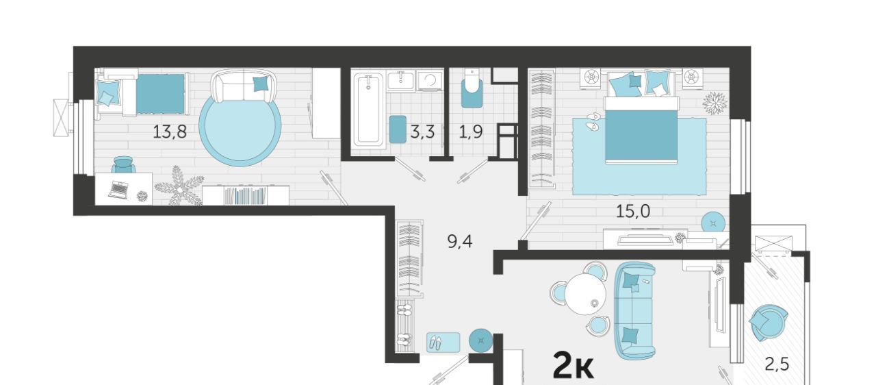 квартира г Краснодар р-н Карасунский ул Автолюбителей 1г/1 фото 1