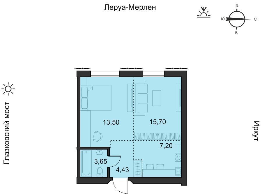 квартира г Иркутск р-н Свердловский ул Набережная Иркута 23 Затон кв-л фото 1