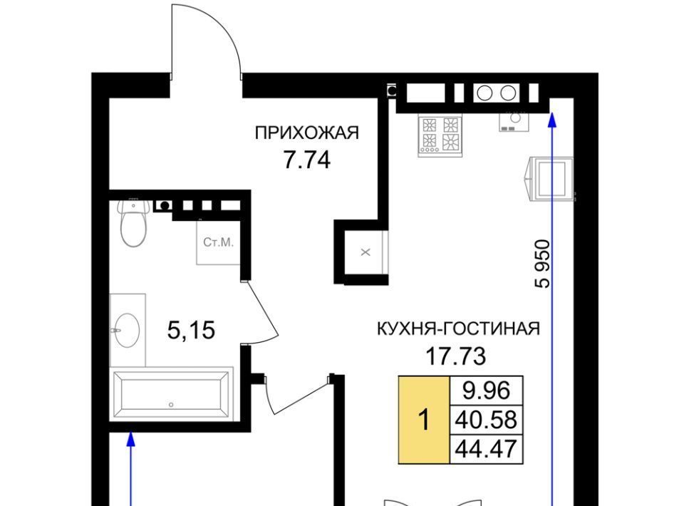 квартира р-н Гурьевский г Гурьевск ЖК «Включи» фото 1