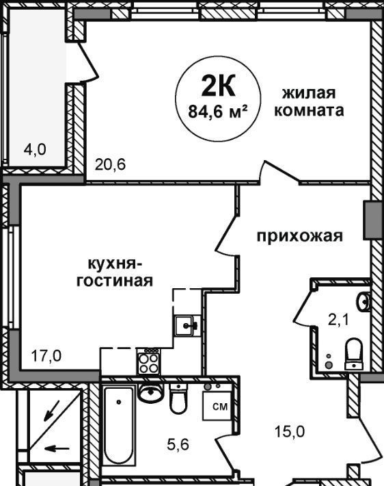 квартира г Нижний Новгород Горьковская ул Родионова 202/2 фото 1