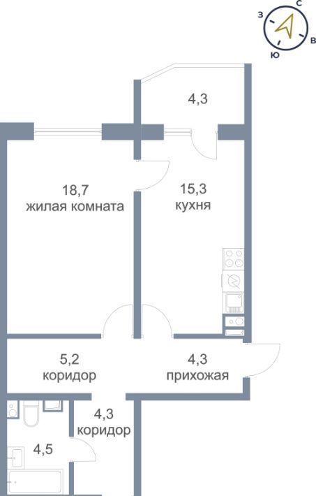 квартира г Нефтеюганск мкр 17-й 9 фото 1