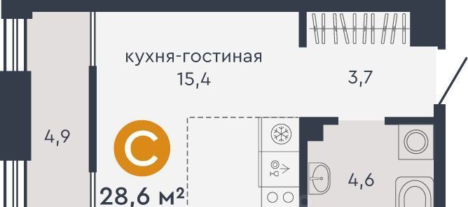 квартира г Екатеринбург Машиностроителей Пионерский жилрайон, ул. Александровская, 3А фото 1