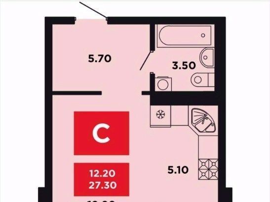 квартира г Краснодар р-н Прикубанский ул им. Мурата Ахеджака 12к/2 фото 1