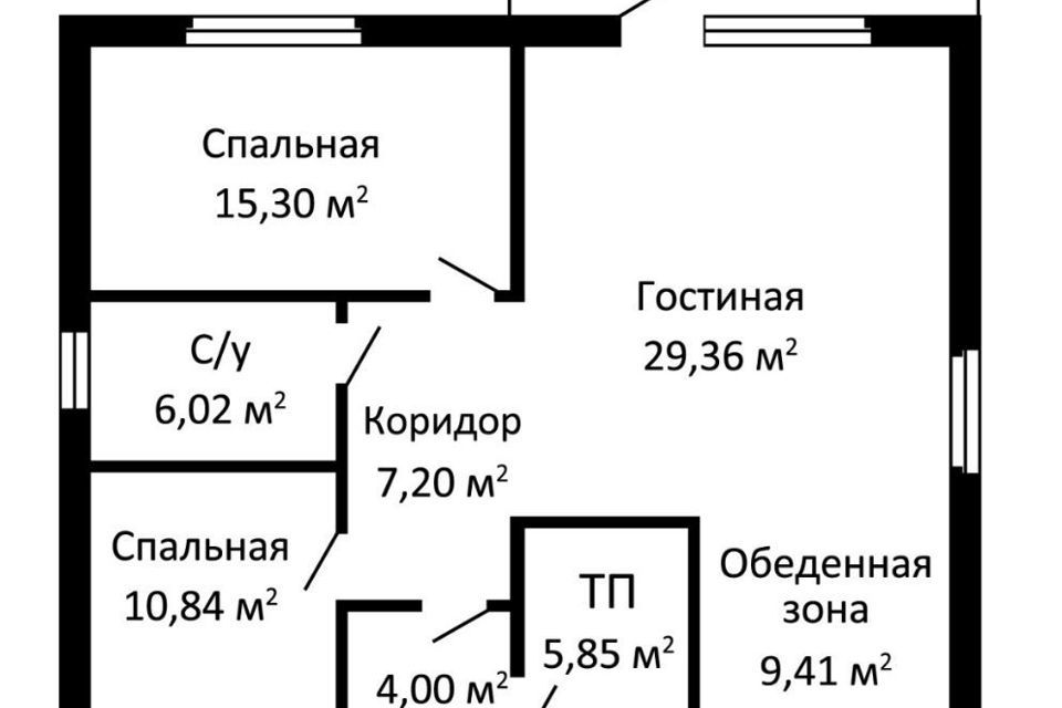 дом р-н Ставропольский коттеджный посёлок Юнион Вилладж, Мятная улица фото 7