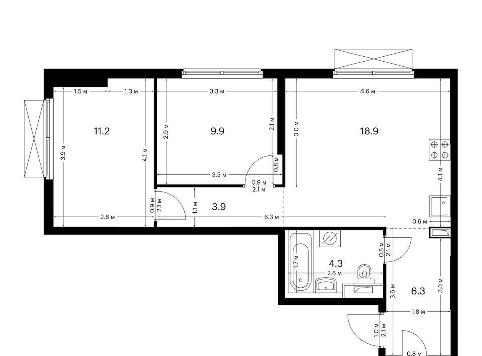 квартира г Москва метро Окружная Большая Академическая 85 к 3. 4 фото 1