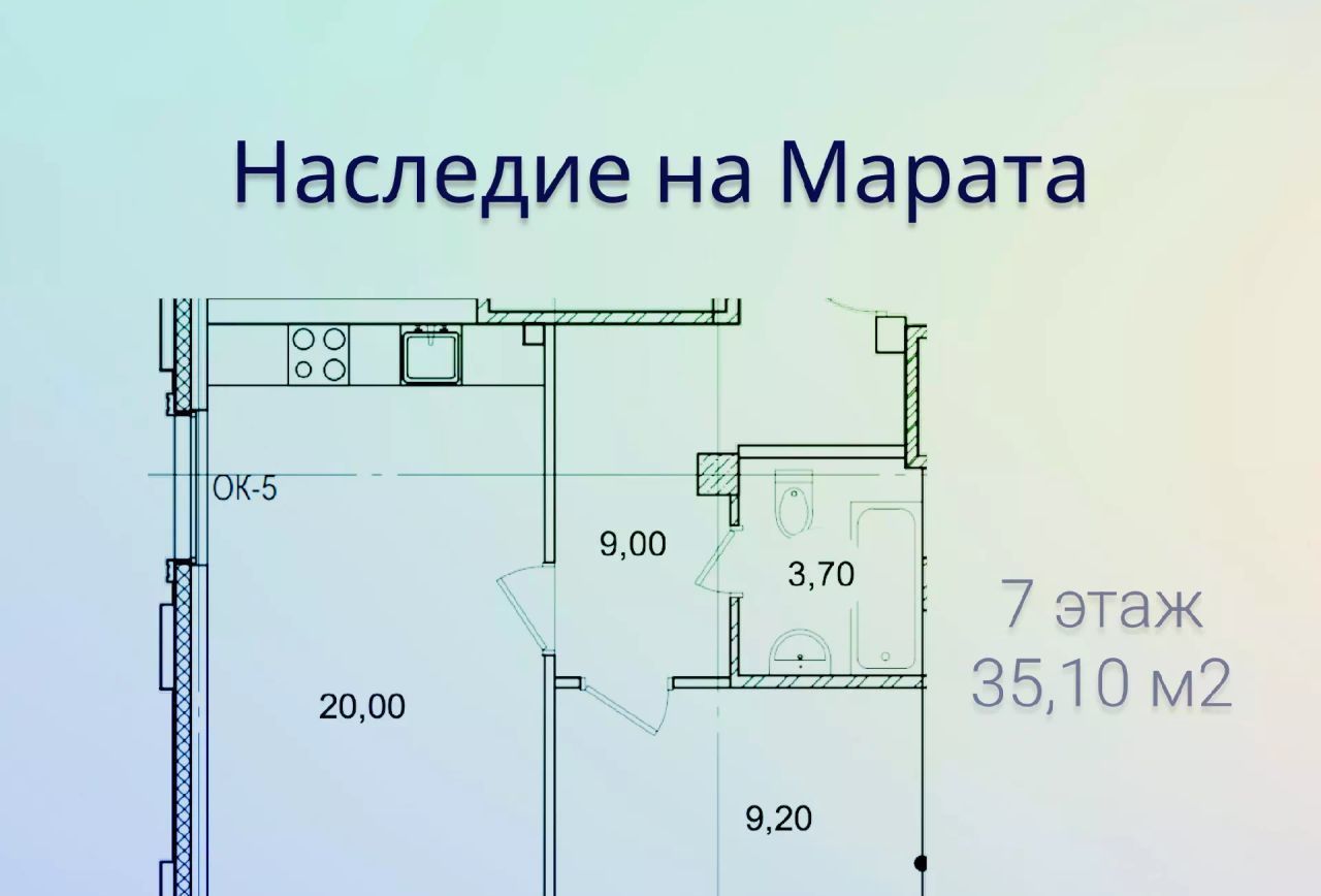 квартира г Санкт-Петербург метро Пушкинская Семеновский муниципальный округ фото 1