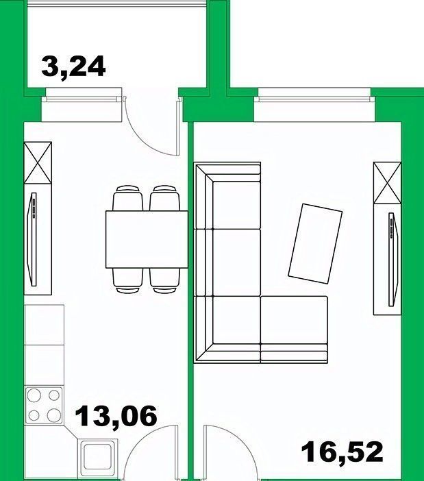 квартира р-н Уфимский с Михайловка ул Сливовая 1/1 фото 1