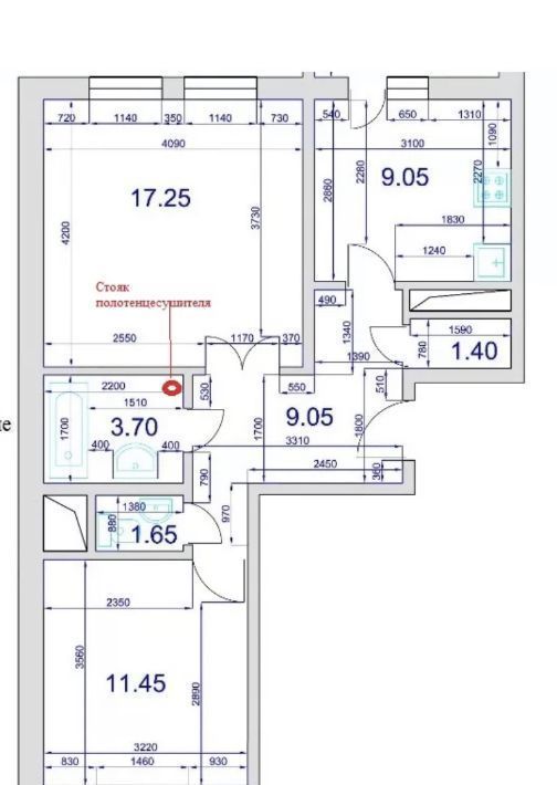 квартира г Москва метро Улица Милашенкова ул Большая Марфинская 4к/3 фото 19